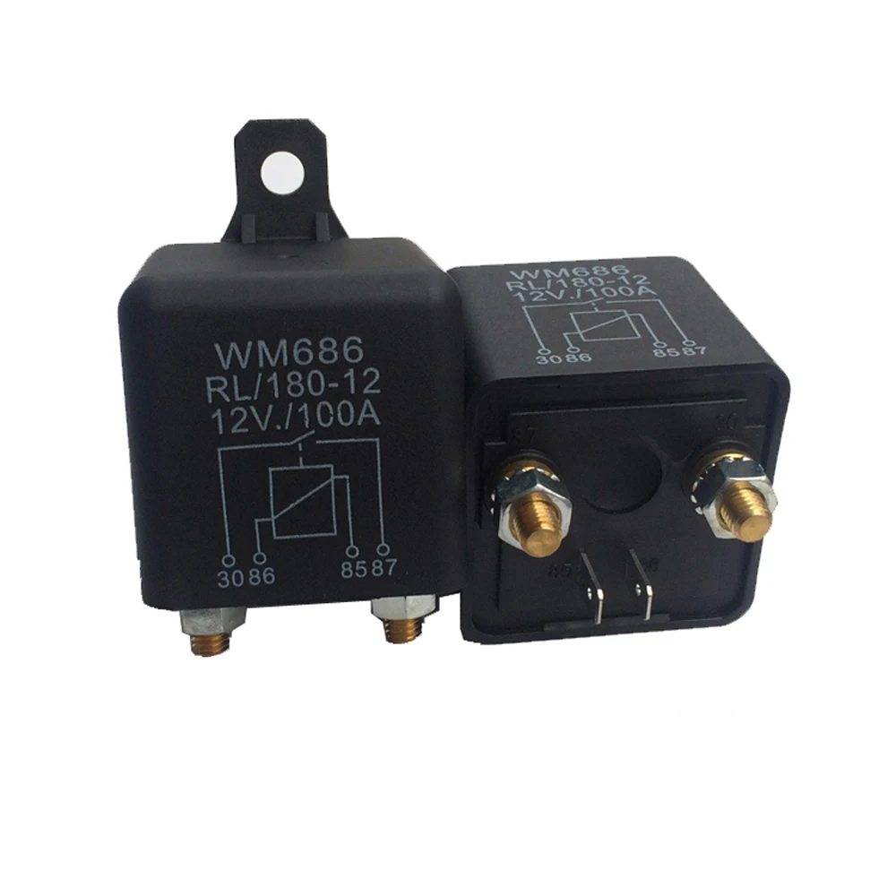 1 шт. Стартовое реле высокого тока 12VDC 100A AMP 2 4 Вт контакта автомобильное включения