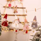 2021 с новым годом рождественские украшения DIY подарок Санта Клаус Снеговик дерево кукла-подвеска украшения для дома Ноэль Натал Sep