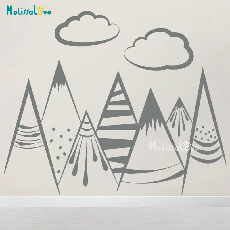 Съемные Виниловые наклейки на стену в скандинавском стиле BD944