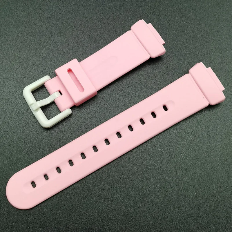 

Watch Accessories Silicone Strap For Casio BABY-GBG-169R/G/WH/1005-2/1/7 Fashion Durable Solid Color Replacement Bracelet Band