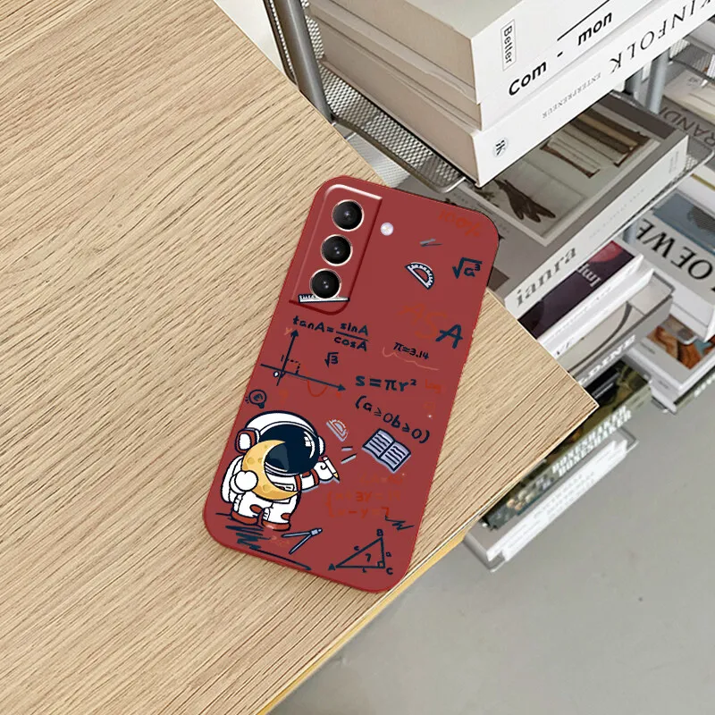 astronaut phone case for samsung galaxy s21 ultra plus s20 fe s10e s9 s8 plus s7 fashion cartoon quality smart back cover free global shipping