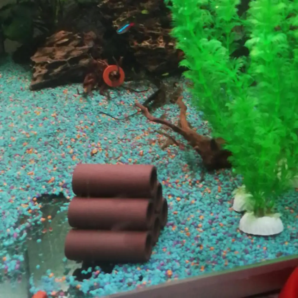 1pcs Shrimp Ceramic Nest Small Triangle Fish Tank Crystal Special Shaped Cave Aquarium Earth Tube House | Дом и сад