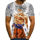 2021 популярная одежда для мальчиков из комиксов, летняя модная мужская футболка с драконом и жемчугом, футболка с круглым вырезом и 3D рисунком, искусственная уличная одежда