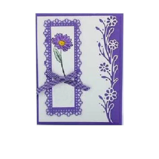 

Flowers Rattan Lace Border Metal Cutting Dies For Stamps Scrapbooking Stencils DIY Paper Album Cards Decor Embossing 2020 New