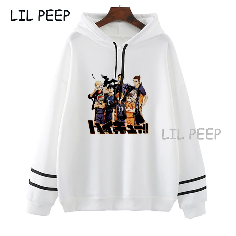 

Командный волейбольный пуловер Karasuno, свитшот, женская модная Повседневная Толстовка с длинным рукавом, свободная женская теплая Крутая тол...