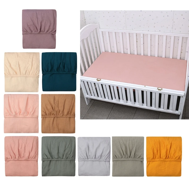 Baby Bed Fitted Sheet Cotton Crib Fitted Sheet Bedding Prote