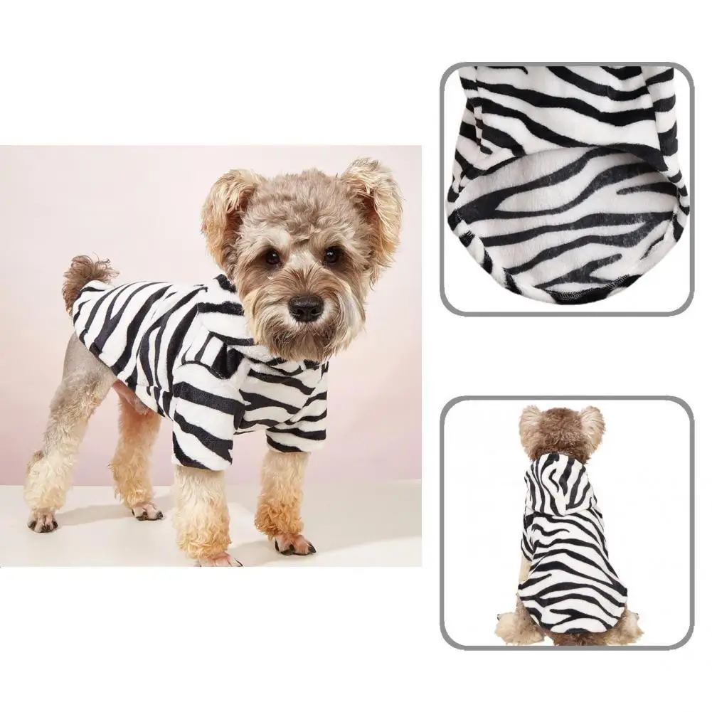 

Comfortable to Wear Eco-friendly Anti-fade Puppy Hooded Coat Pet Outfit Decor for Travel