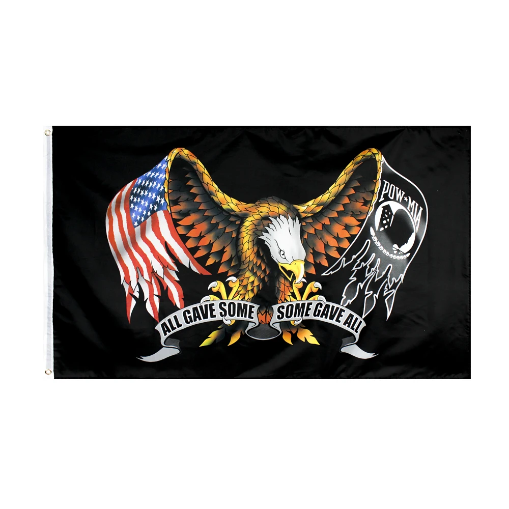 

3X5Fts 90X150cm Us Pow Mia Eagle Flag