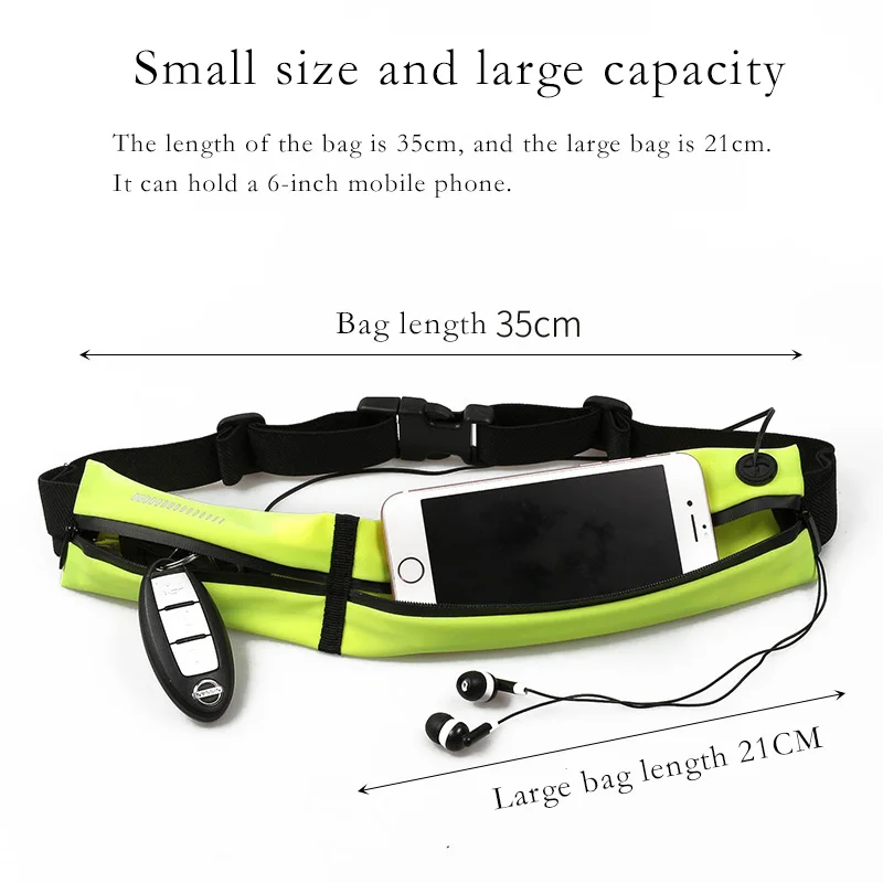 

Bag Men 2021 Black Large Capacity Outdoor Sports Fashion Multifunctional Fanny Pack Running Waterproof Multi-Functional JT210043