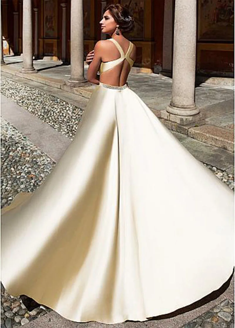 Женское атласное платье знаменитости длинное ТРАПЕЦИЕВИДНОЕ ПЛАТЬЕ с открытой