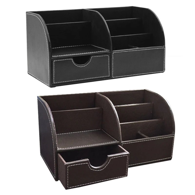 

Wooden Desk Organizer Multifunction DIY Pen Holder Box Desktop Stationary Home Office Supply Storage Rack