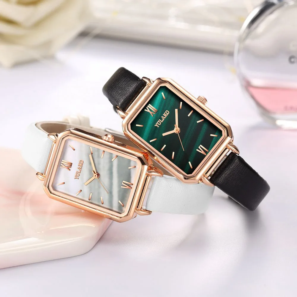 

2020 Модные женские квадратные римские часы кварцевые часы с кожаным ремешком повседневные роскошные часы женские наручные часы Relogio Feminino