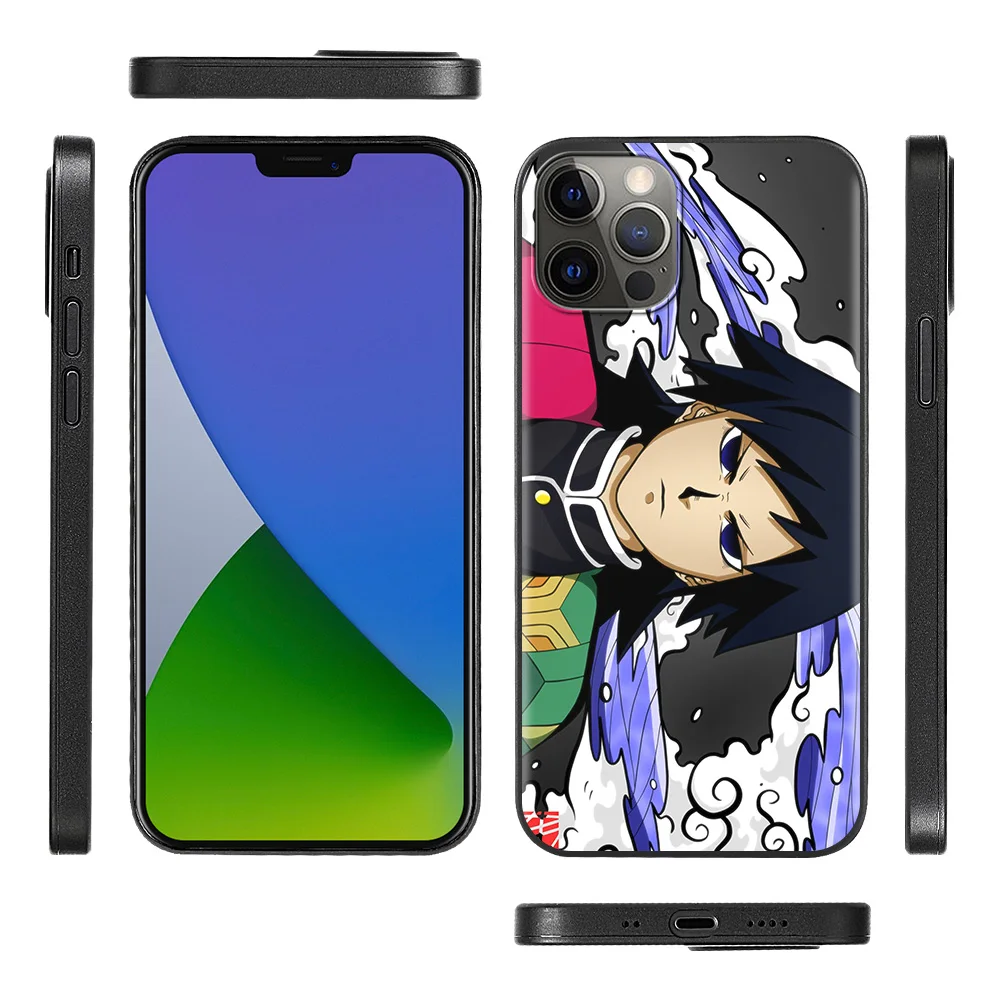 

Demon Slayer Kimetsu Phone Shell For iPhone 12 11 Pro Max XR XS X 7 8 Plus SE Cover Case Capa Guscio Fundas