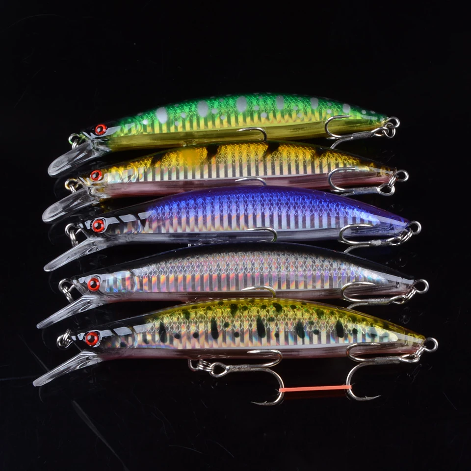 1pcs 13cm 23g Isca Floating Fishing Lure Minnow Aritificial Laser Wobblers Crankbait Hard Plastic tackle Pesca 3D Eyes | Спорт и