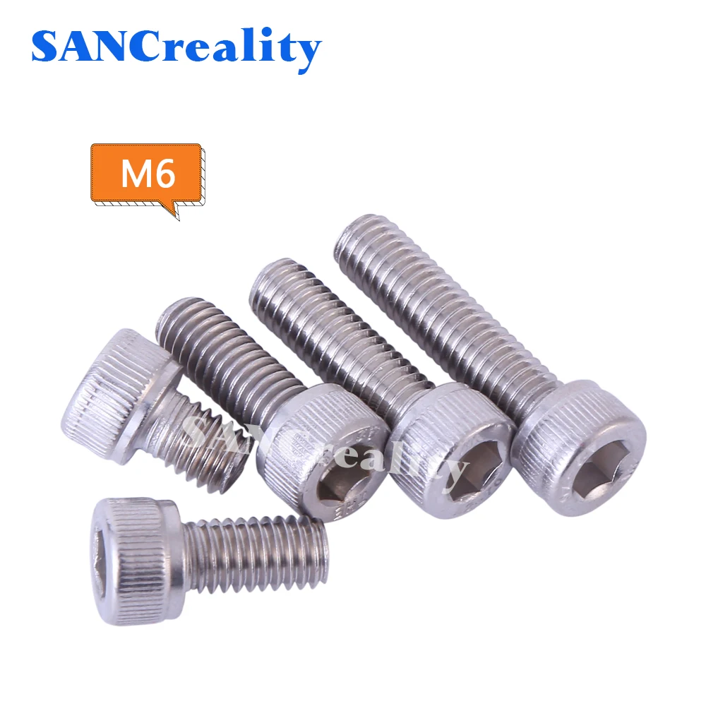 

M6 High Quality 304 Stainless Steel Hex Socket Screws Cylinder Head Bolt, Cup Head Screw Hexagon