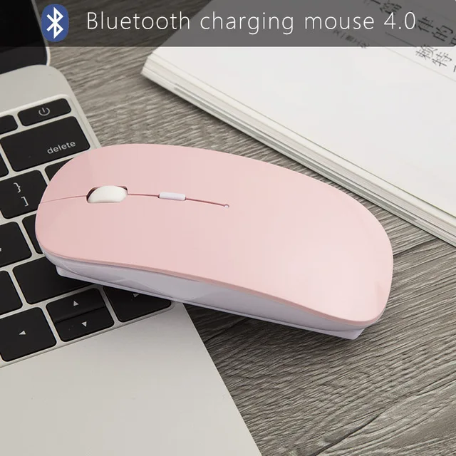 Bluetooth pink Беспроводная мышь для девочек xiaomi apple mouse Draadloze Muis для Macbook air/pro/retina mouse inalambrico с usb-приемником 2,4 ГГц - Цвет: Bluetooth pink