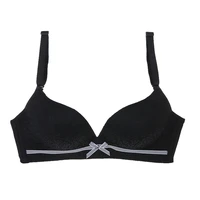 ladies lace bow knotless bra gather adjustment type simple natural and comfortable breathable top bra fp009