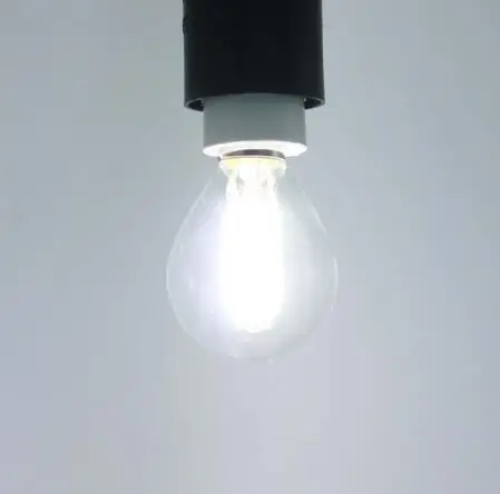 Cold White Диммируемый E27 Led светильник с нитью накаливания, стеклянный корпус, лампы, 220 В, 4 Вт, 8 Вт, 12 Вт, 360 градусов, ретро светильник в виде свечи, Эдисон - Испускаемый цвет: Cold White