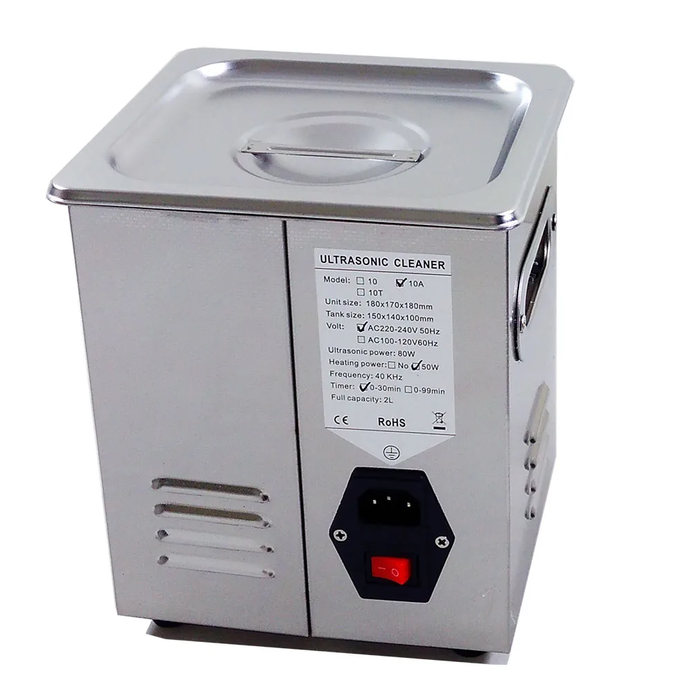 Ультразвуковой очиститель 110 В 220 PS-10A Вт 60 2 л | Бытовая техника