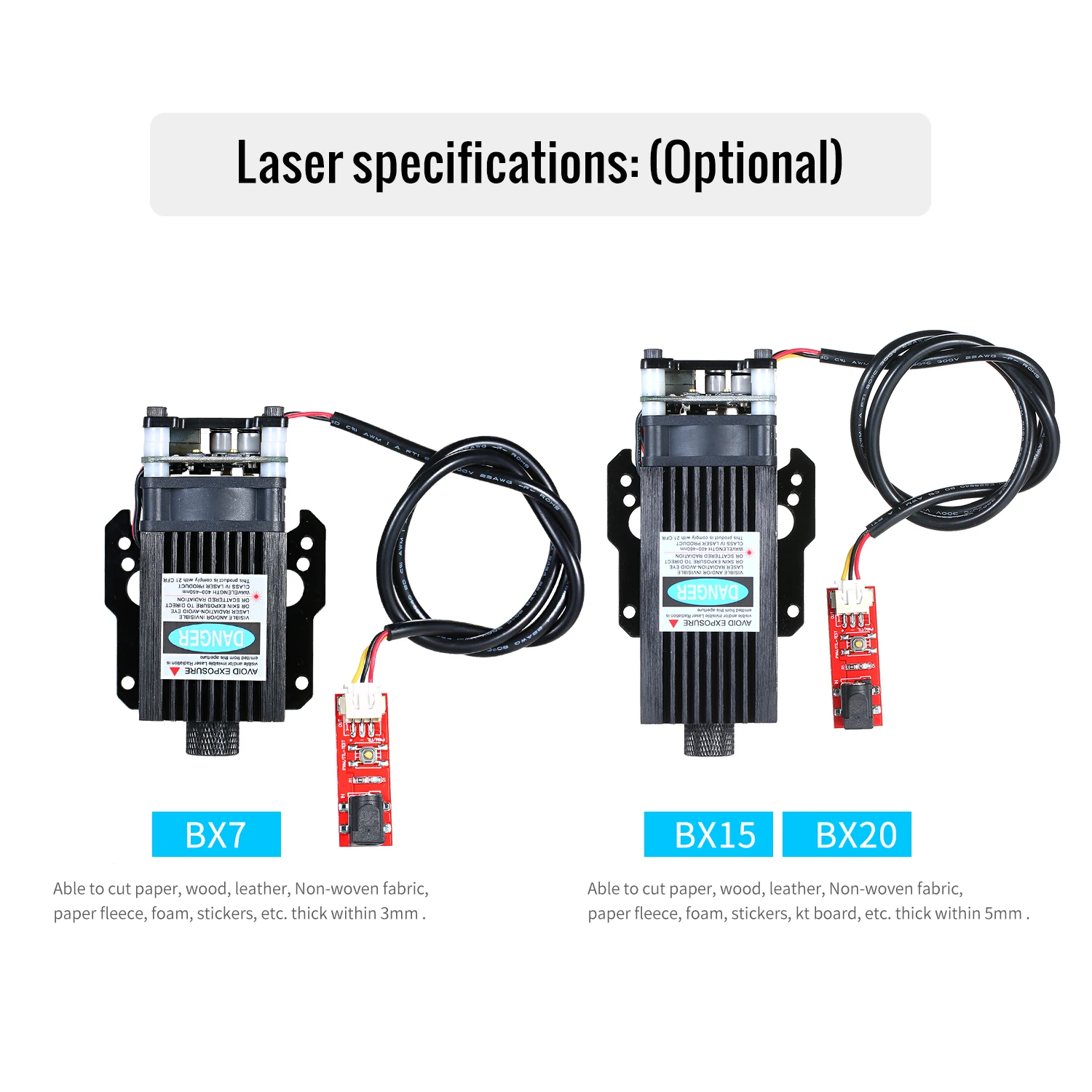 20W VG-L7 CNC Laser Engraving Machine Head Module DIY Woodworking Machinery Parts Tools | Инструменты