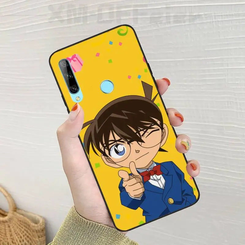

Cute Cartoon Detective Conan DIY Luxury Phone Case For Huawei Enjoy 7S 8 9E 7 8 9 10plus NOVA 6-5G 7 Pro se