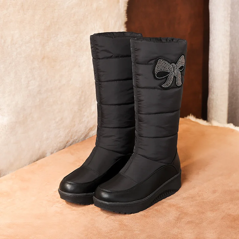 2020 г. Новая женская обувь зимние сапоги до колена на платформе с коробкой