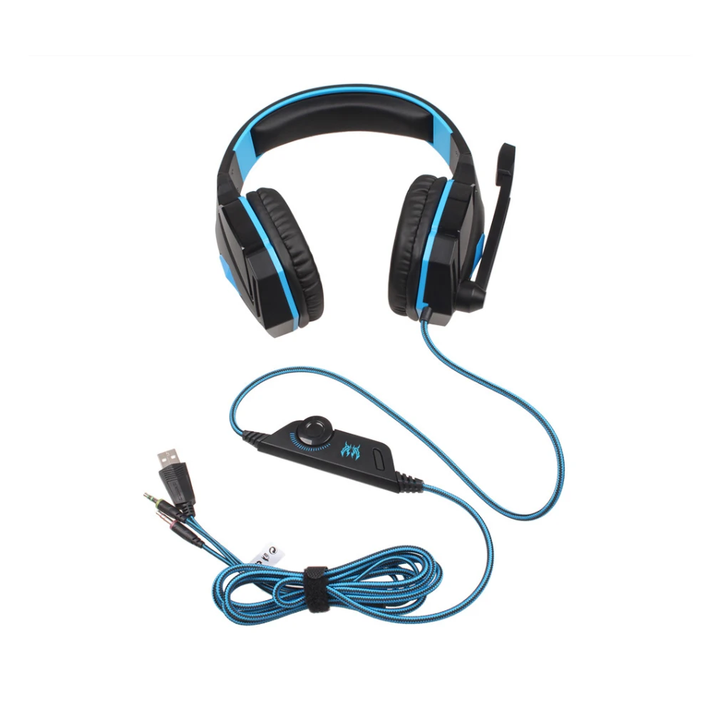 Игровая гарнитура и игровая мышь G2000 регулируемые наушники для геймеров 4000 DPI +