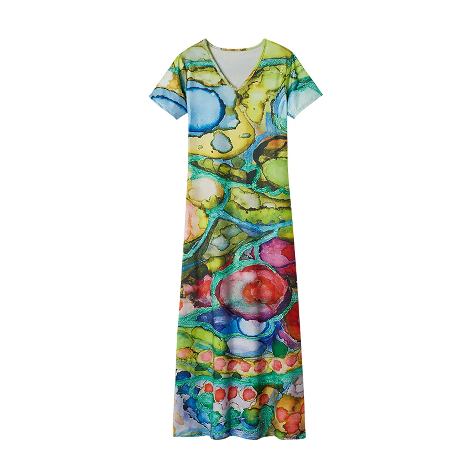 

Women Casual Loose Floral Rhombic Dress Fashion Beach Style Temperamental suitable for daily life, party, beach, vacation, ect