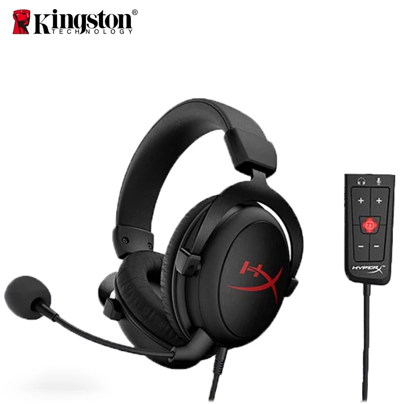 

Новая игровая гарнитура Kingston HyperX Cloud Core + AMP 7,1 surround с микрофоном, профессиональные наушники для киберспорта, черные наушники