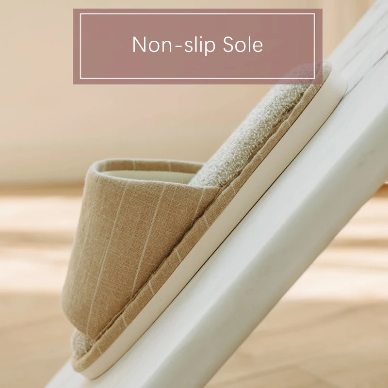 Женские хлопковые домашние тапочки Сезон весна-осень Удобные теплые для