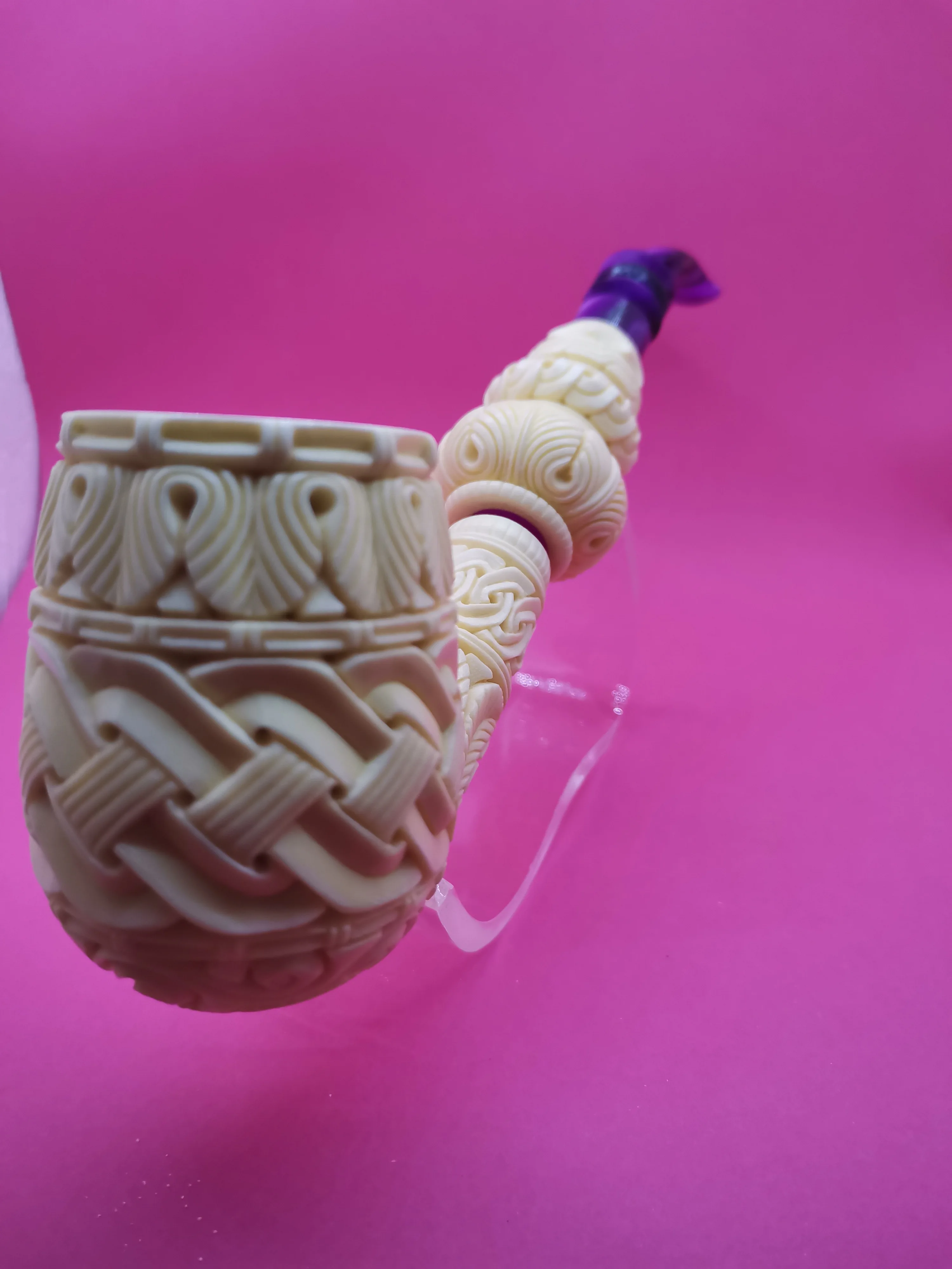 

long flower meerschaum pipe turkish pipe smoking pipe
