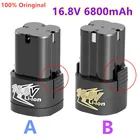 Новый литиевый аккумулятор 16,8 в, 6800 мАч, литий-ионный аккумулятор 18650, электроинструменты, аксессуары для аккумуляторного шуруповерта, электрической дрели, батареи