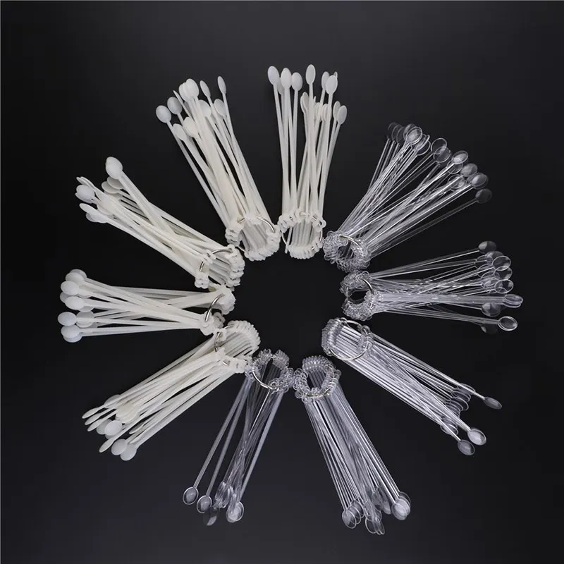 Поддельные палочки для лака 100 шт. цветная пластина |