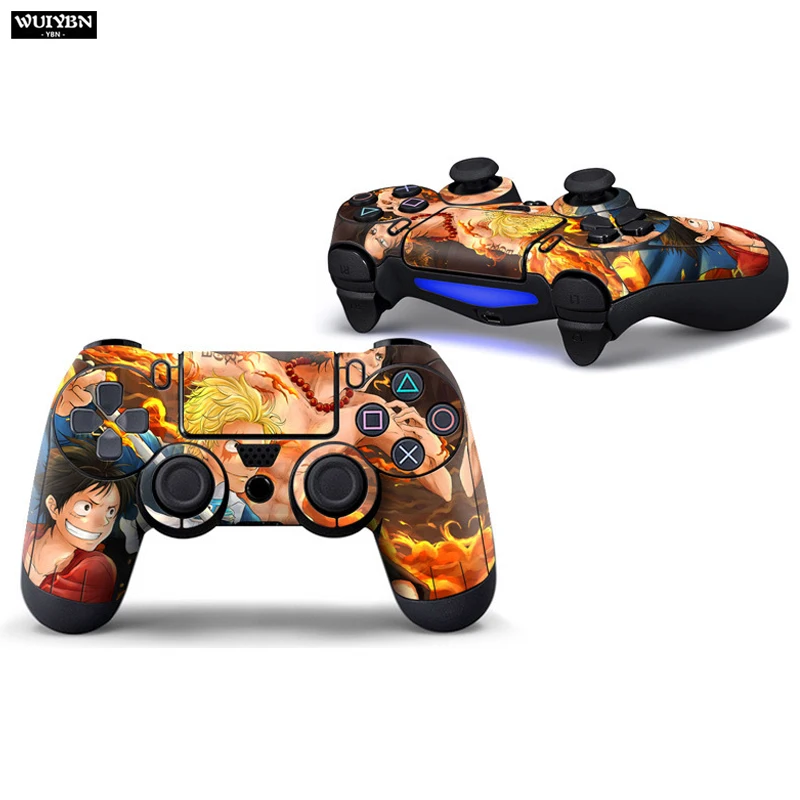 Color 1 WUIYBN PS4 наклейка тонкий геймпад для PS4 контроллер SONY Dualshock 4 Playstation 4 аксессуары контроллер наклейка КОЖА - Цвет: Color 1