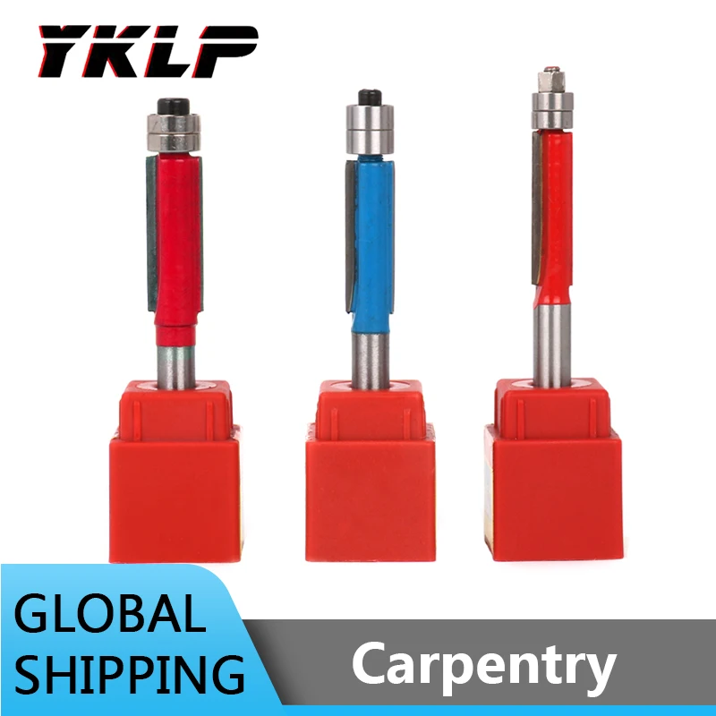 Фрезы для фрезы с подшипником дерева шаблон бит карбида вольфрама 1 шт. 6 35 мм