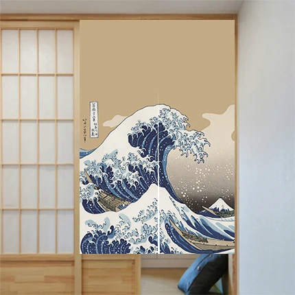 Качественные занавески в японском стиле и ветряная ткань полузанавески для