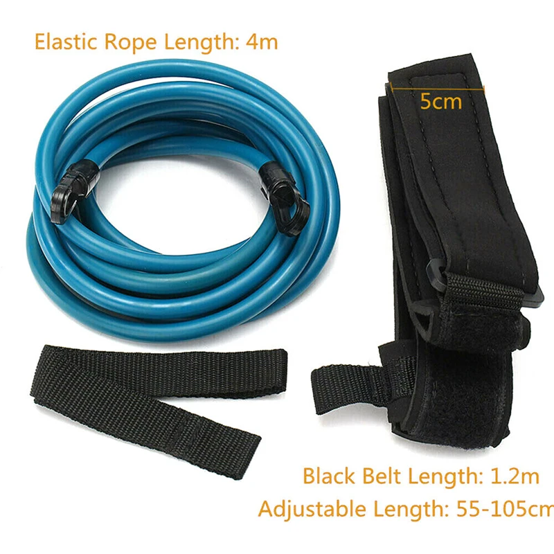 

Swim Bungee Training Belt Swimming Pool Resistance Safety Leash Exerciser Tether Cord BHD2