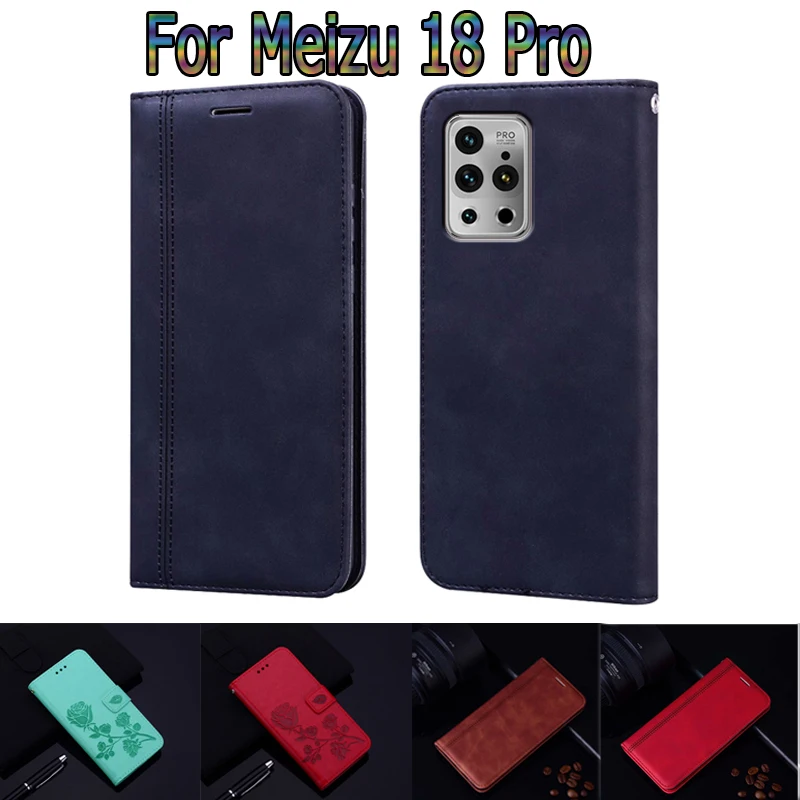 

Cover For Meizu 18 Pro Case Flip Stand Phone Protective Shell Funda Case For Meizu 18Pro Wallet Leather Book Etui Hoesje Coque