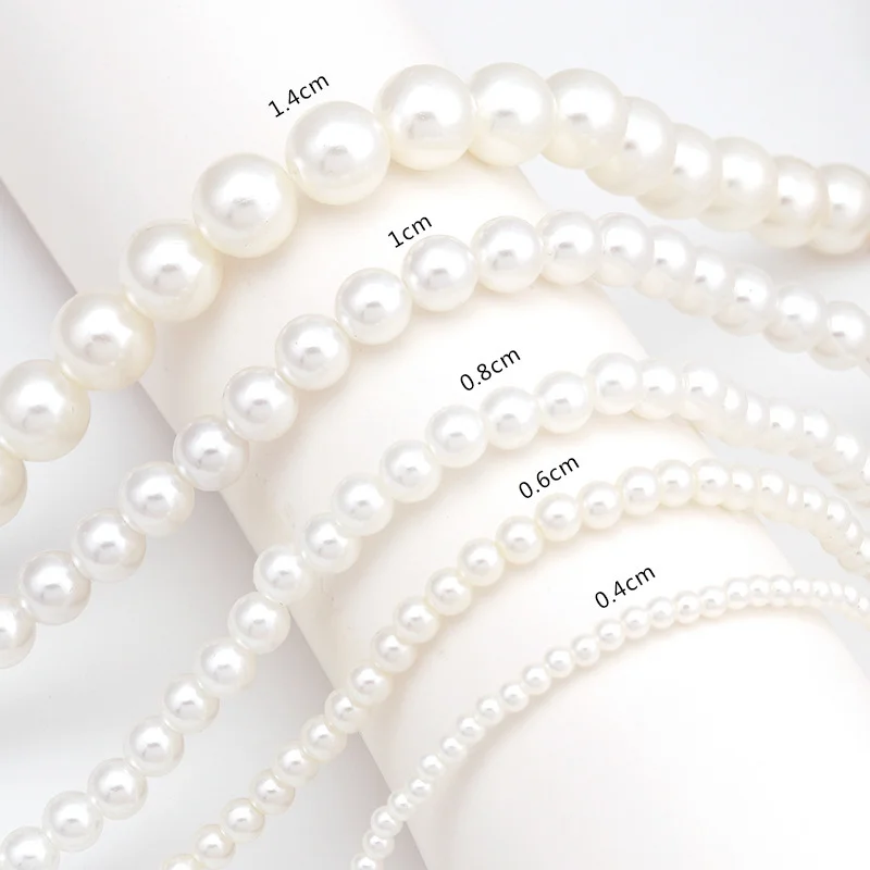 

Fashion Pearl Necklace Ladies Fashion Summer White Imitation Pearl Beaded Necklace Personality Simple Gentle Clavicle Chain