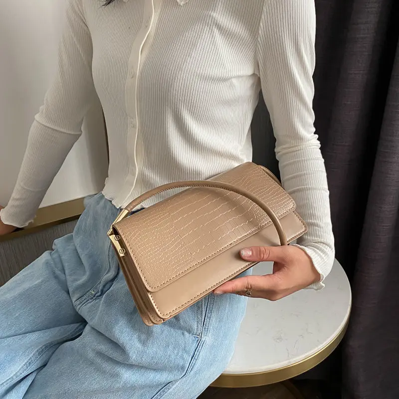 

Сумочка-Багет под подмышку, женский рюкзак, сумка на плечо, женская дизайнерская модная универсальная сумочка из искусственной кожи 2021 с кр...