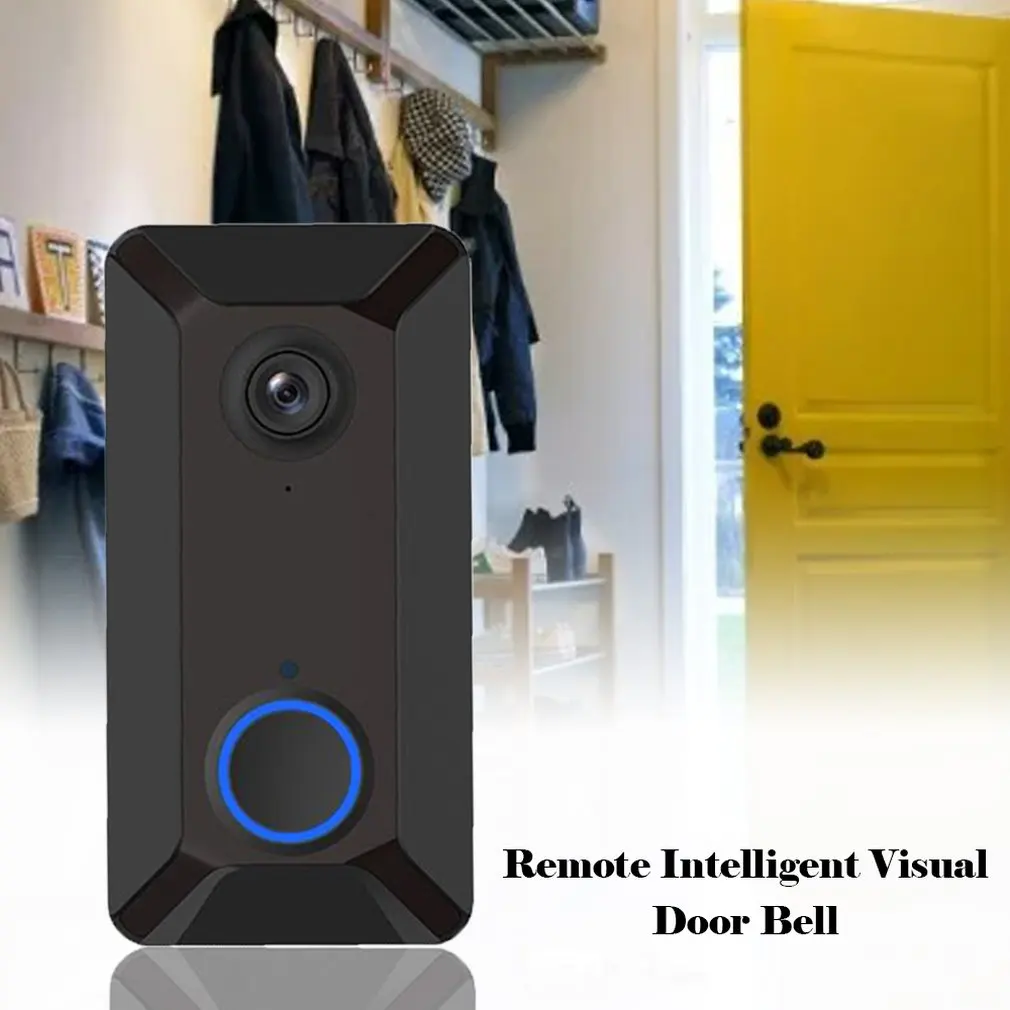 V6 720P умная беспроводная Wi Fi видеокамера на дверной звонок Облачное хранилище с
