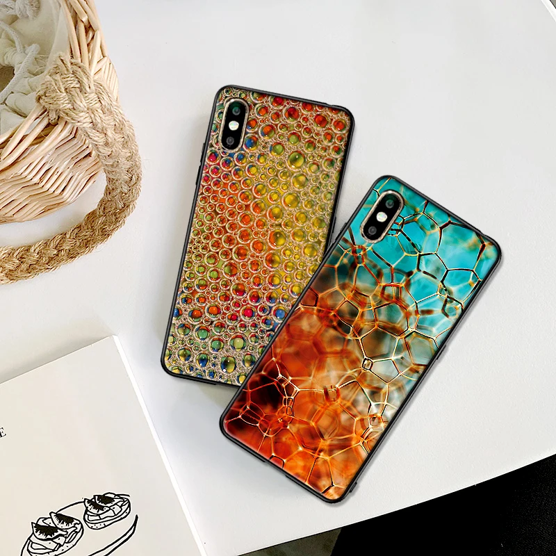 Красочная Геометрия пузырь мягкий TPU чехол для Apple IPhone X XR XS Макс 5 5S 5C SE 6 S 7 8 Plus ipod