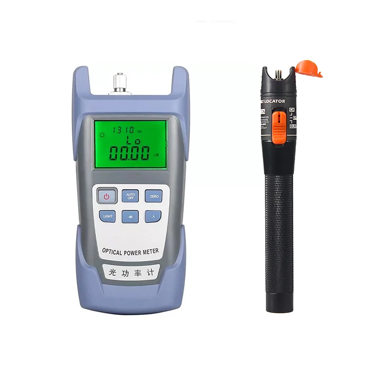 

2 In 1 Fiber Optic FTTH Tool 10KM Visual Fault Locator and AUA 9 Optical Power Meter -70~+10dB SC/FC AUA 9 OPM