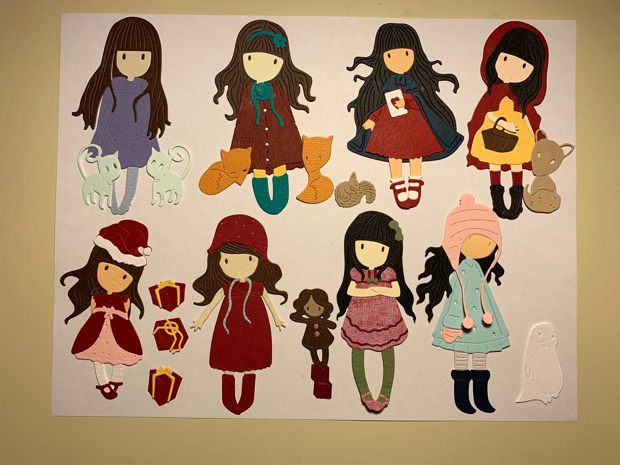 Металлические ножи для вырезания рамок, ремесла и скрапбукинга, шаблоны фигур для кукол девочек, искусство декораций.