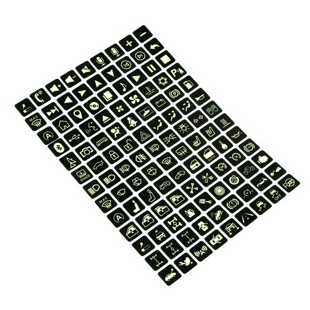 Автомобильная светящаяся наклейка многофункциональная на кнопку для Citroen C3 C4 C5 C6