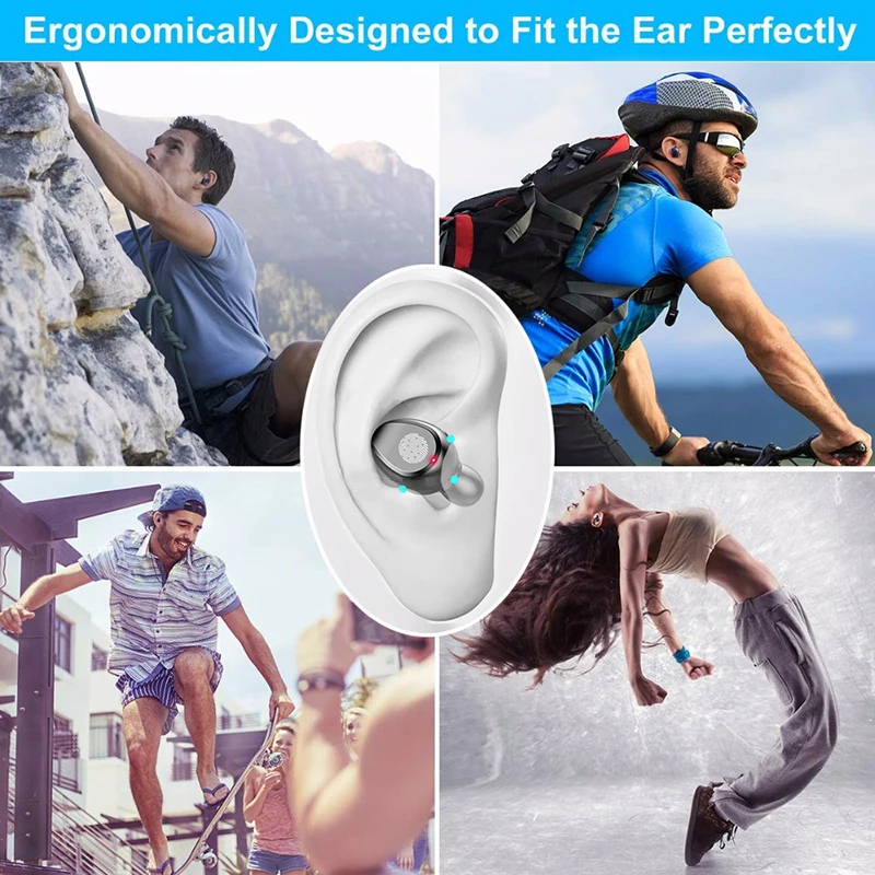 Наушники-вкладыши TWS с Беспроводной наушники Bluetooth 5 0 сенсорный Управление auriculares