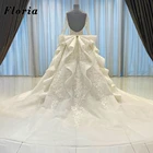 Свадебные платья из Саудовской Аравии, Роскошные свадебные платья на Средний Восток, 2020, свадебное платье с длинным шлейфом, платье невесты в дубайском и марокканском стиле