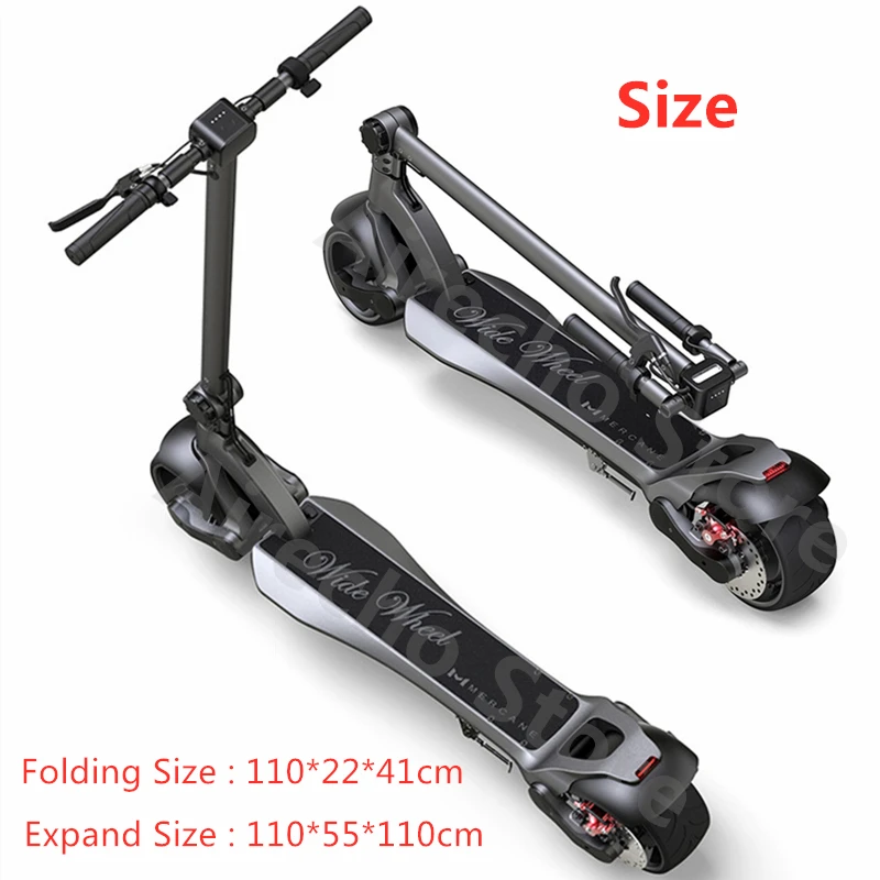 Новейший Mercane WideWheel Kickscooter умный электрический скутер складной широкий колеса 48 в 500 Вт 45 км/ч двойной мотор скейт Ховерборд