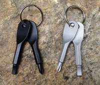 portable phillips slotted screwdriver key ring keyring multi mini pocket repair tool gadget camp hike outdoor