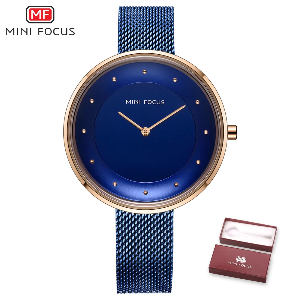 blue Мини фокус модные часы для женщин простой стиль Женская одежда кварцевые женские часы водонепроницаемый хронограф Браслет часы Relojes Para - Цвет: blue